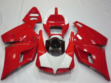 Cheap 1993-2005 Ducati 916 Motorcycle Fairings - Red White Glossy Black Performance Canada