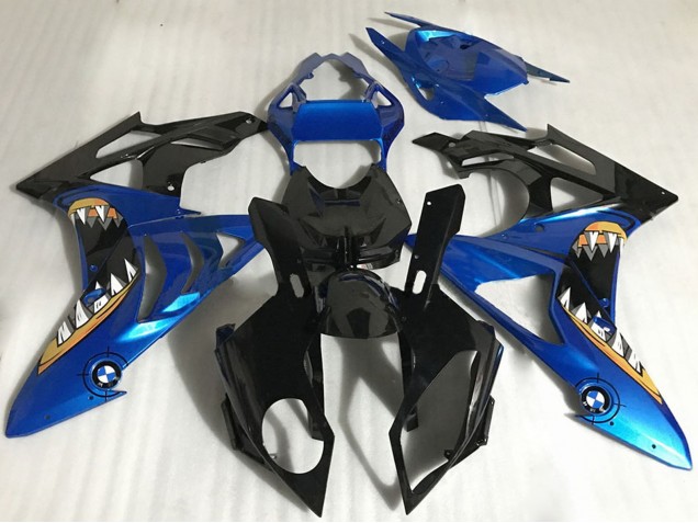2017-2018 BMW S1000RR Motorcycle Fairings - Blue Glossy Black Orange Shark Canada