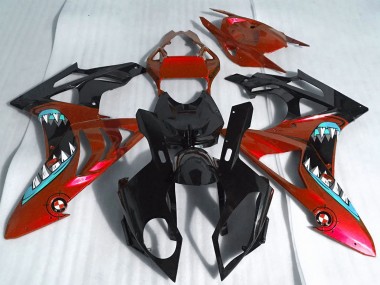 Cheap 2017-2018 BMW S1000RR Motorcycle Fairings - Red Glossy Black Shark Canada
