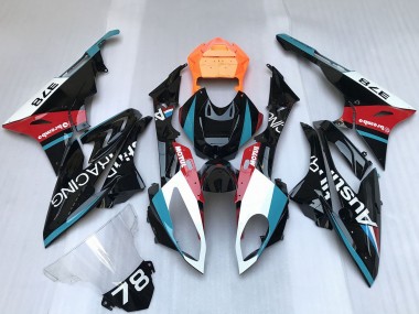Cheap 2009-2014 BMW S1000RR Motorcycle Fairings - White Blue Red Orange Motul Austin Racing Canada