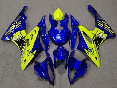 Cheap 2009-2014 BMW S1000RR Motorcycle Fairings - Yellow Blue Shark Canada