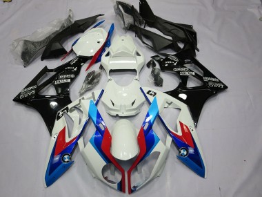 Cheap 2009-2014 BMW S1000RR Motorcycle Fairings Kit - White Red Blue Glossy Black Canada