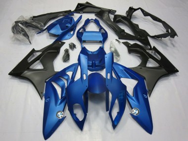 Cheap 2009-2014 BMW S1000RR Motorcycle Fairing Kits - Blue Matte Black Canada