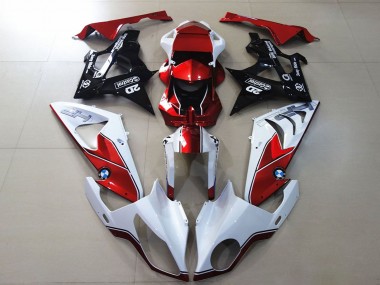 Cheap 2009-2014 BMW S1000RR Motorcycle Fairings - White Red Glossy Black Canada