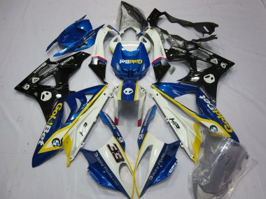 Cheap 2009-2014 BMW S1000RR Motorcycle Fairings - White Yellow Blue Glossy Black GoldBet 33 Canada