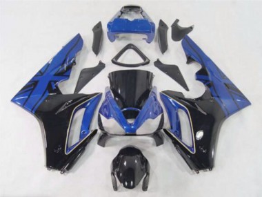 Cheap 2006-2008 Triumph Daytona 675 Motorcycle Fairings - Blue Glossy Black Canada