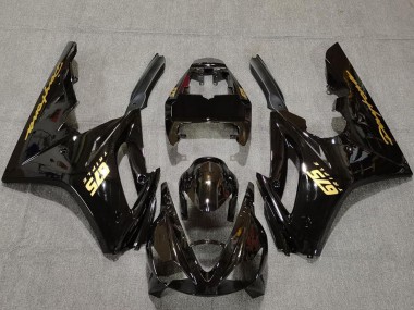 Cheap 2006-2008 Triumph Daytona 675 Motorcycle Fairings - Glossy Black Gold Decals Canada