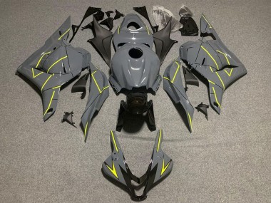 Cheap 2009-2012 Honda CBR600RR Motorcycle Fairings - Dark Nardo Grey Yellow Canada