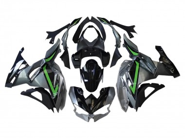 Cheap 2024-2025 Kawasaki Ninja 500 EX500R Motorcycle Fairings - Grey Green Black Canada