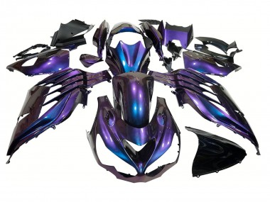 Cheap 2012-2024 Kawasaki ZX14R ZZR1400 Motorcycle Fairings - Chameleon Blue Purple Canada