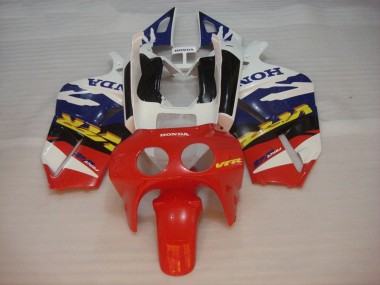 Cheap 1988-1992 Honda VFR400R NC30 Motorcycle Fairings - White Blue Red Canada