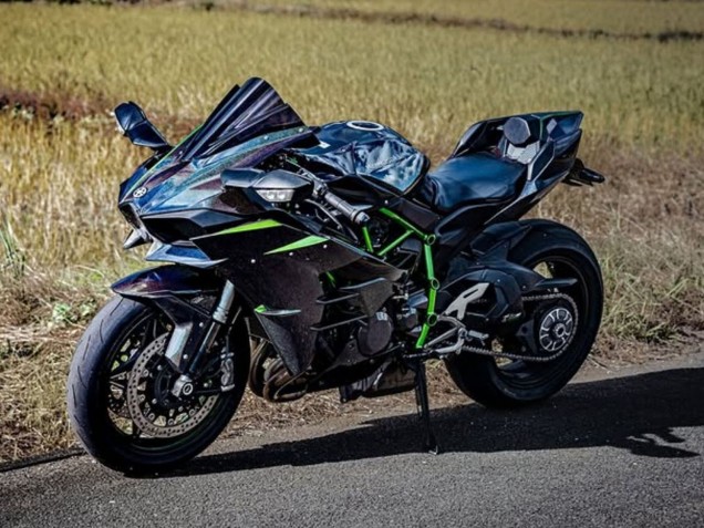 2015-2022 Kawasaki Ninja H2 Motorcycle Fairings - Black Blue Chameleon Green Canada
