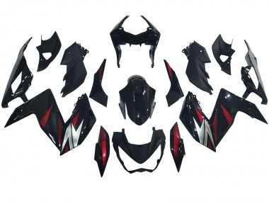 Cheap 2015-2016 Kawasaki Z250/Z300 Motorcycle Fairings - Glossy Black Red Silver Canada