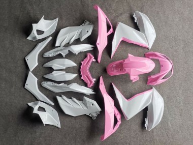 Cheap 2015-2016 Kawasaki Z250/Z300 Motorcycle Fairings - White Pink Canada