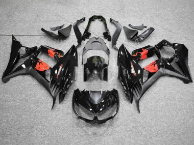 Cheap 2010-2016 Kawasaki Z1000SX Motorcycle Fairings - Glossy Black Matte Black Red Bull Canada