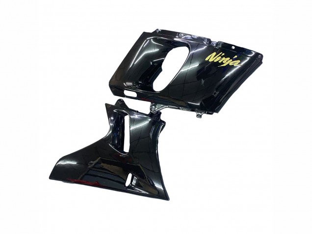 1993-2007 Kawasaki ZZR400 Motorcycle Fairings - Glossy Black Gold Ninja Canada