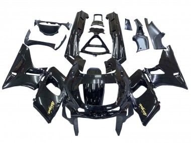 Cheap 1993-2007 Kawasaki ZZR400 Motorcycle Fairings - Glossy Black Gold Ninja Canada