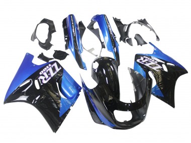 Cheap 1990-1992 Kawasaki ZZR1100 Motorcycle Fairings - Blue Glossy Black Canada