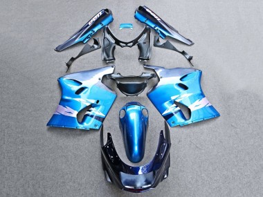 Cheap 1993-2003 Kawasaki ZZR1100 Motorcycle Fairings - Glossy Blue Grey Canada