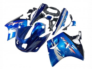Cheap 1993-2003 Kawasaki ZZR1100 Motorcycle Fairings - Blue Silver Black Canada