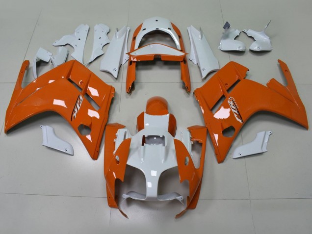 2001-2006 Yamaha FJR1300 Motorcycle Fairings - Orange White Canada