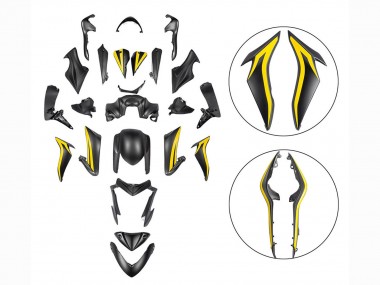 Cheap 2015-2020 Suzuki GSX-S 1000 Motorcycle Fairings - Black Yellow Canada