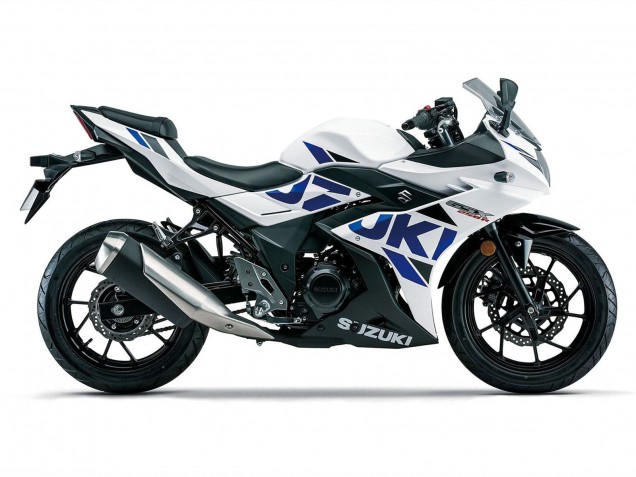 2017-2020 Suzuki GSX250R Motorcycle Fairings - White Blue Black Canada