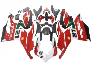 Cheap 2020-2024 Ducati Panigale V2 Motorcycle Fairings - White Red Green Matte Black Corse 21 Canada
