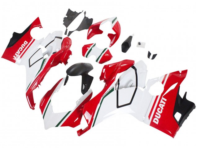 2018-2019 Ducati Panigale V4 V4S Motorcycle Fairings - White Red Matte Black Canada