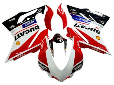 Cheap 2018-2019 Ducati Panigale V4 V4S Motorcycle Fairings - White Red Glossy Black Lenovo Canada