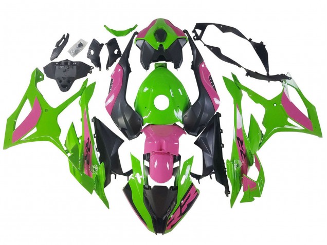 2023-2024 BMW S1000RR Motorcycle Fairings - Pink Green Black Canada