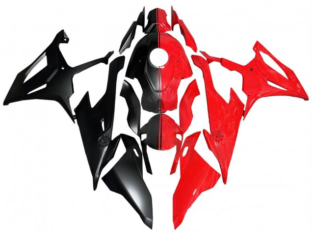 2019-2022 BMW S1000RR Motorcycle Fairings - Red Matte Black Canada