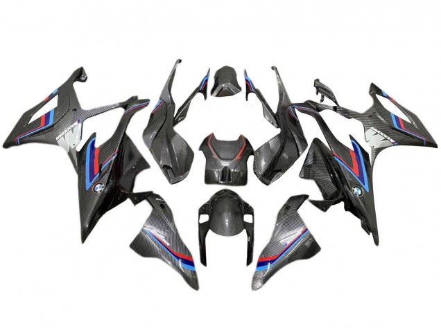 2019-2022 BMW S1000RR Motorcycle Fairing - Black Blue Red Carbon Fiber Canada