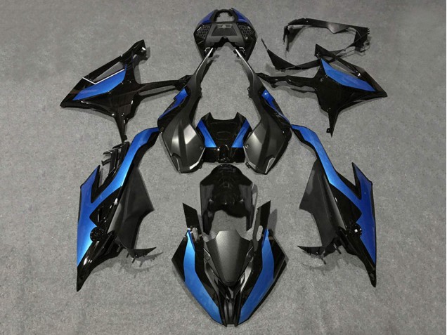 2019-2022 BMW S1000RR Motorcycle Fairings - Black Blue Canada