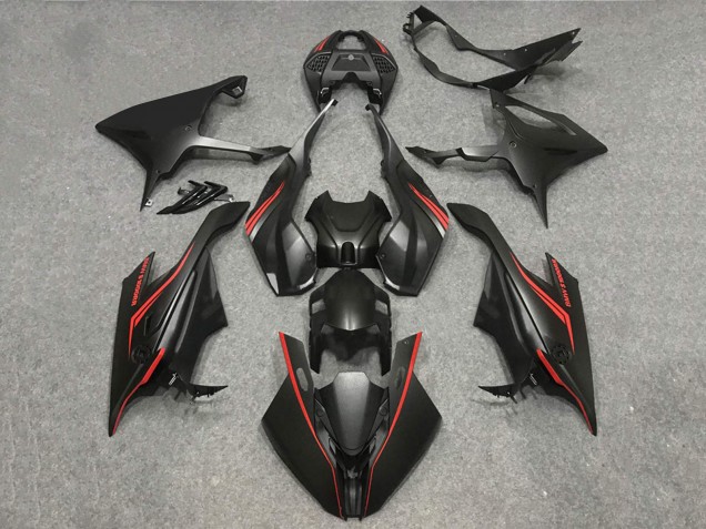 2019-2022 BMW S1000RR Motorcycle Fairings - Matte Black Red Canada
