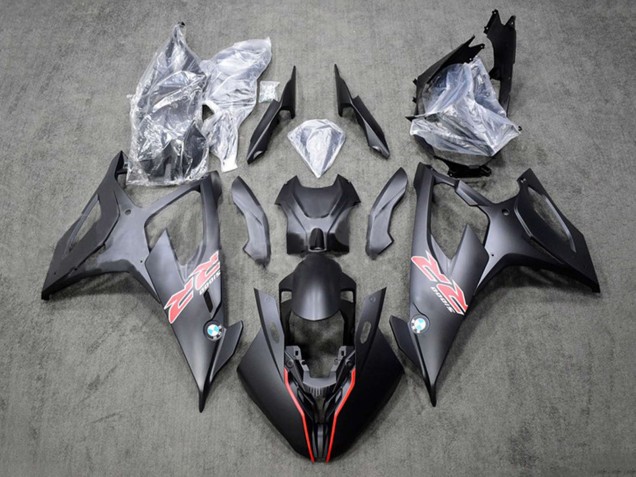 2019-2022 BMW S1000RR Motorcycle Fairing - Black Red Canada