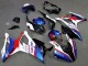 2019-2022 BMW S1000RR Motorcycle Fairings - White Blue Red Smiths Canada