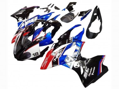 Cheap 2017-2018 BMW S1000RR Motorcycle Fairings Kits - White Blue Red Glossy Black Canada