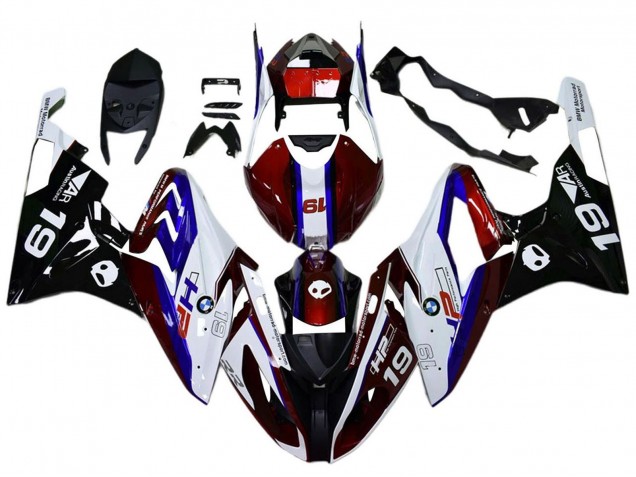 2017-2018 BMW S1000RR Motorcycle Fairings - White Red Blue Black Canada