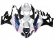 2009-2014 BMW S1000RR Motorcycle Fairings - White Red Blue Glossy Black HP Becker Carbon Canada