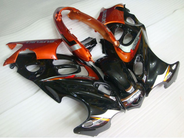 2004-2006 Suzuki GSX600F/GSX750F Motorcycle Fairings - Glossy Black Orange Canada