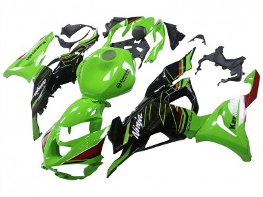 Cheap 2023-2025 Kawasaki ZX6R Motorcycle Fairings - Green Black Canada