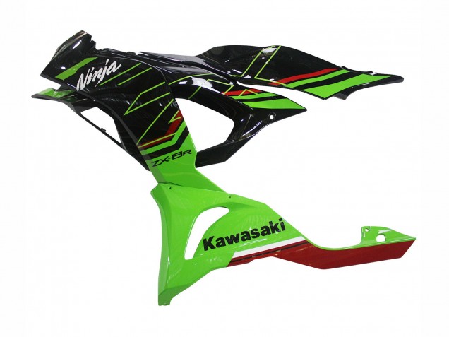 2023-2025 Kawasaki ZX6R Motorcycle Fairings - Green Black Canada