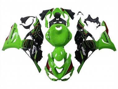 Cheap 2023-2025 Kawasaki ZX6R Motorcycle Fairings - Green Black Canada
