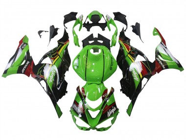 Cheap 2023-2025 Kawasaki ZX6R Motorcycle Fairings - Green Black Red Yellow Dunlop Canada
