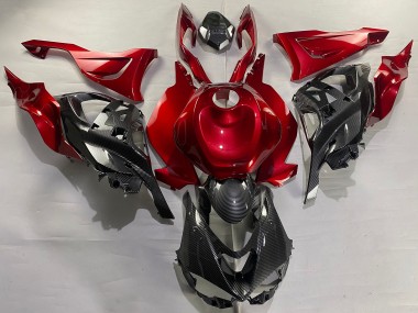 Cheap 2023-2025 Kawasaki ZX6R Motorcycle Fairings - Red Carbon Fiber Canada