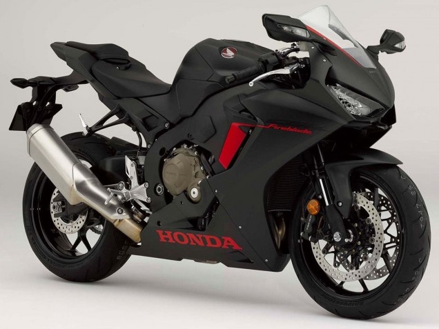 2017-2024 Honda CBR1000RR Motorcycle Fairings - Matte Black with Red Logo Canada
