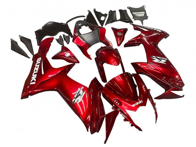 2011-2024 Suzuki GSXR 600 / GSXR 750 Motorcycle Fairings - Red White Decal Canada