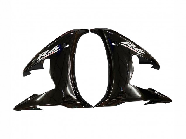 2003-2004 Yamaha YZF R6 Motorcycle Fairings - Glossy Black White Decals Canada