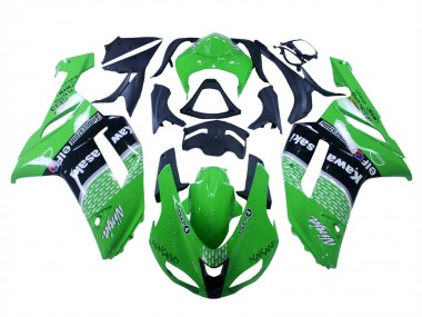 Cheap 2007-2008 Kawasaki ZX6R Motorcycle Fairings - Green Black Ninja Canada